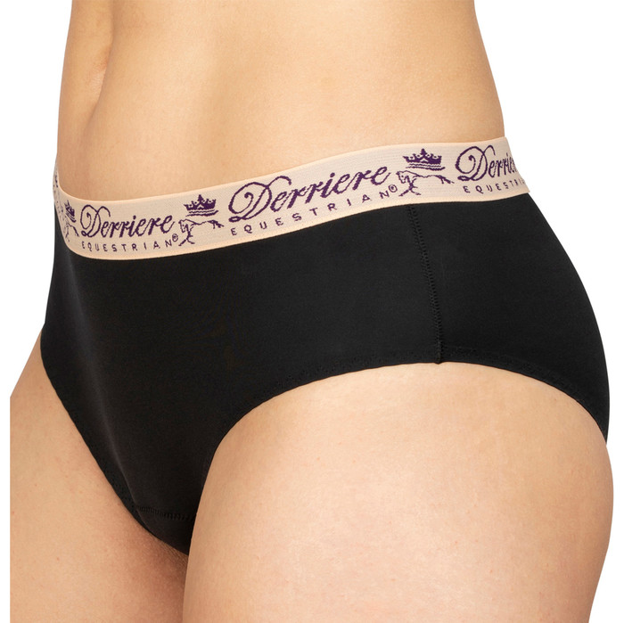Derriere Equestrian Womens Performance Padded Panty DEPPP14B Black